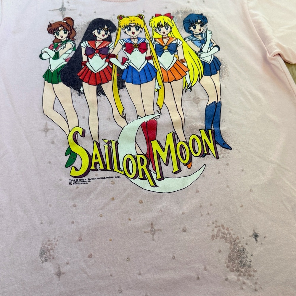 Vintage 90s Dead Stock 1995 Sailor Moon Anime Single Stitch Tshirt - Picture 5 of 10